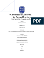 Comparația Fiecărei Perioade Istorice A Evoluției Sănătății În Republica Dominicană Cu Epoca Actuală.