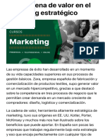 La Cadena de Valor en El Marketing Estratégico - Marketing XXI