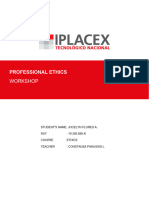 Work Iplacex Professional Ethics Workshop
