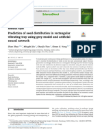 Prediction of Seed Distribution in Rectangular Vibrationg Tray Using Grey Model and Artificial Neural Network 2019