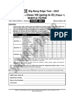 Sample Paper Bbe 2023 Class Viii p1 At+pcbm