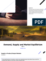 Demand Supply Market Equilibrium