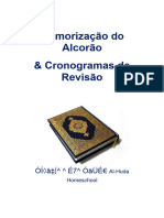 Programação Diária de Memorização Do Alcorão