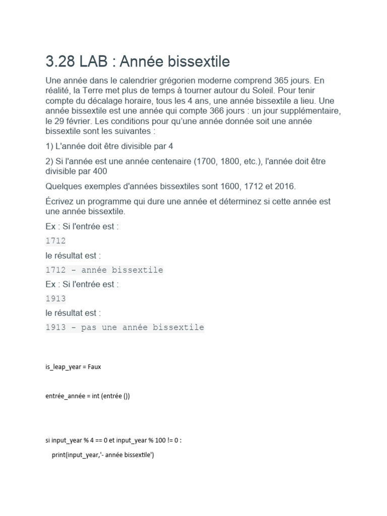 Année bissextile : 366 jours expliqués | PDF | Soleil | Unité de mesure