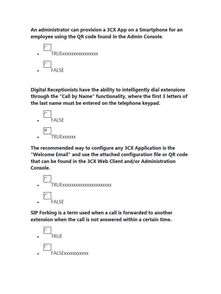 3cx basic exam questions pdf port computer networking voicemail