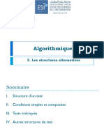 Algorithmique - Structures Alternatives