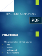 Lesson1 Fractions Exponents