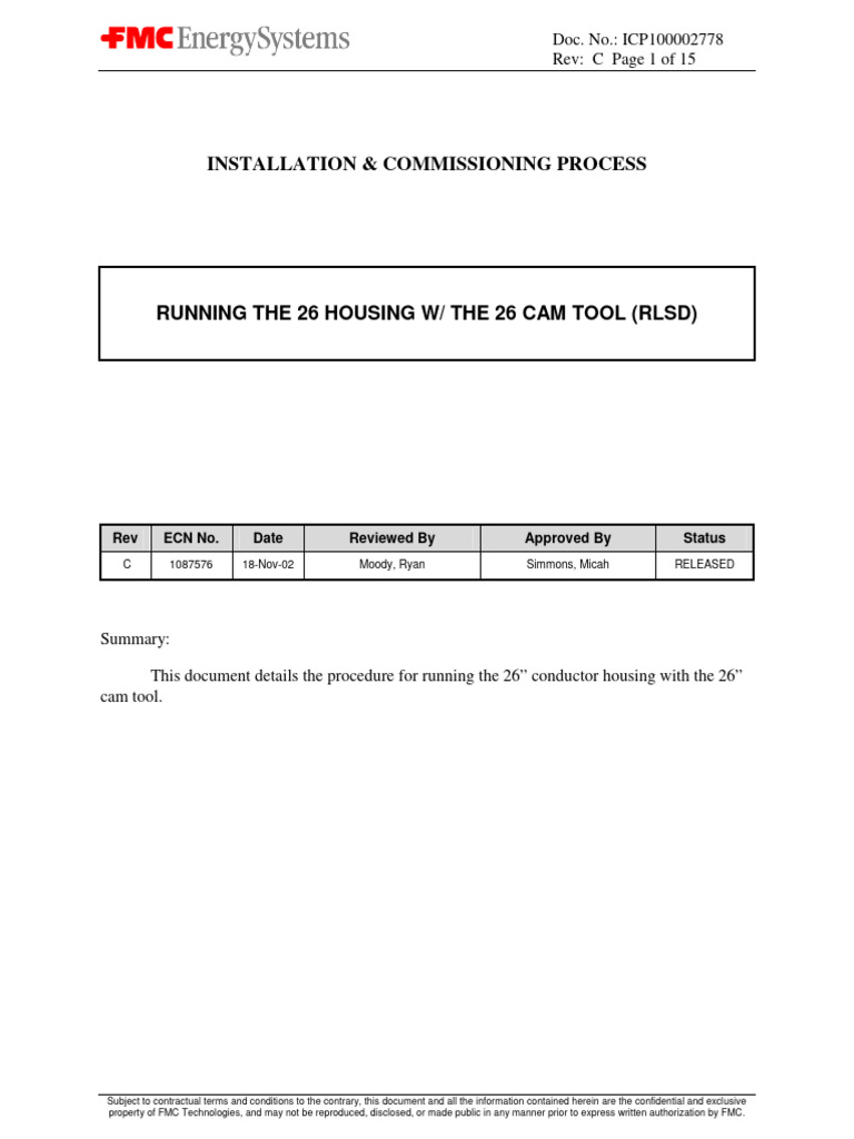 26 in FMC Procedures With Cam Tool | Download Free PDF | Pipe (Fluid ...