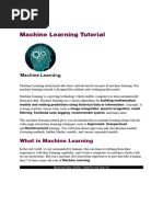 Machine Learning Tutorial