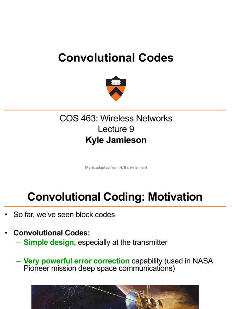 Convolutional Codes Overview and Applications | PDF | Computing ...