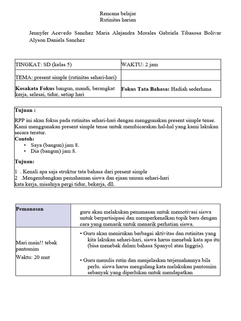Menyusun Rencana Belajar Harian