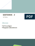 S1 Geoteknik II 2 Soil Testing