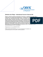 ICN Definition Der Pflege DBFK