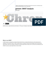 Marketing Management - SWOT Analysis
