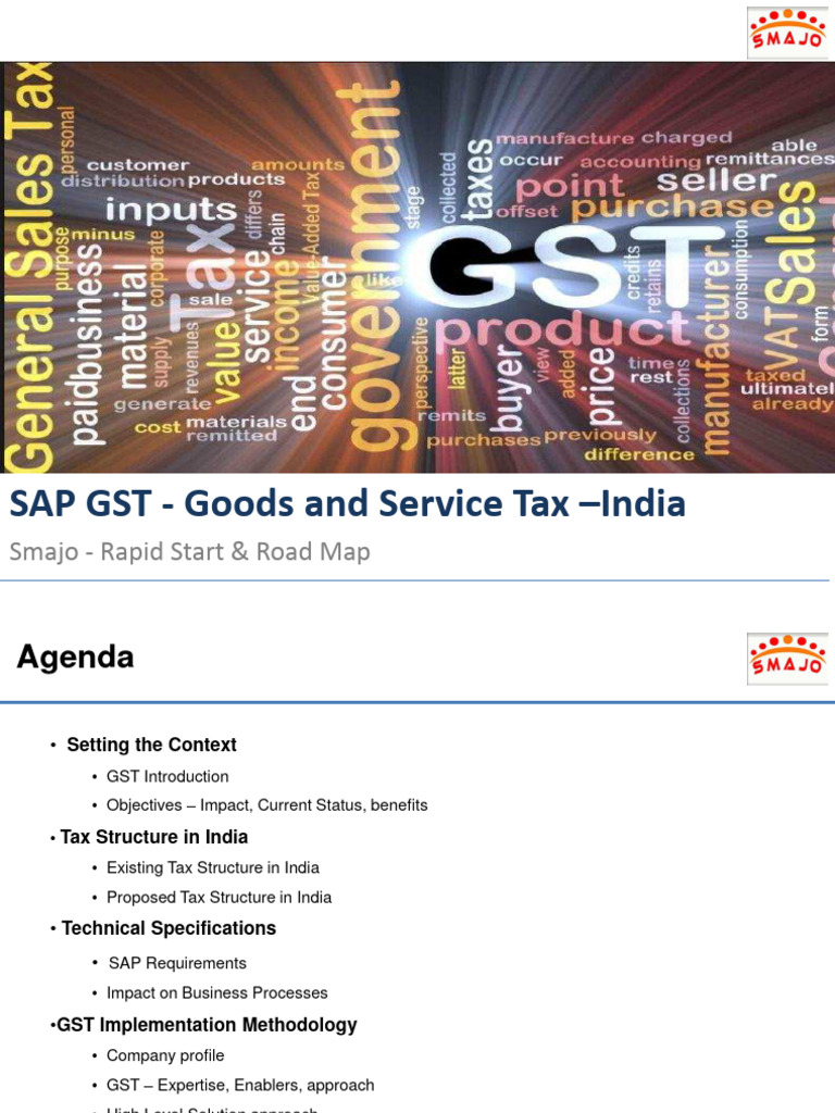 Sap Gst Goods And Service Tax India Download Free Pdf Taxes Business