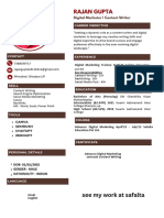 Blue Professional Modern CV Resume PDF