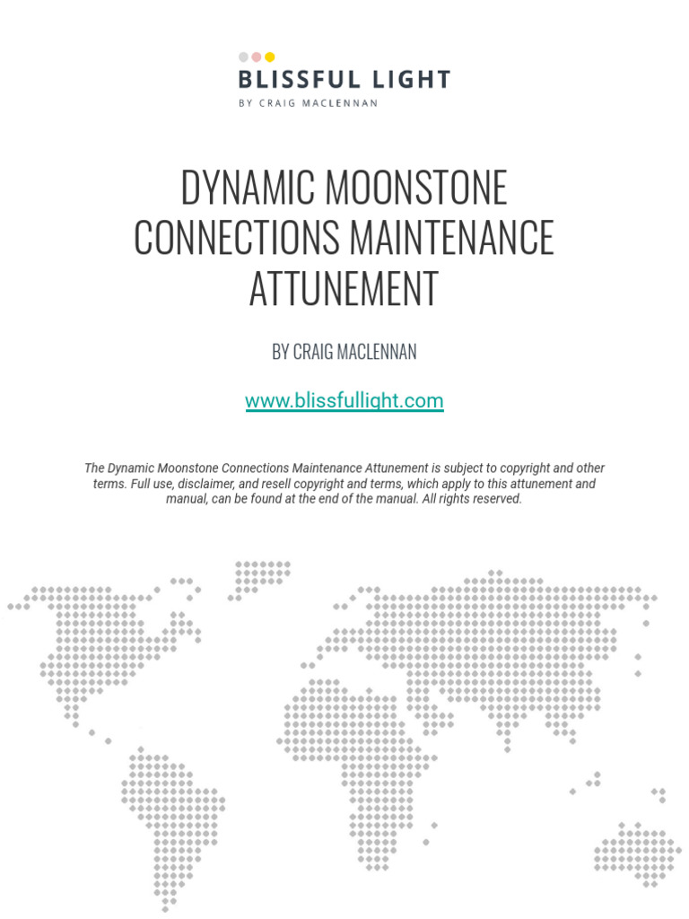 Dynamic Moonstone Connections Maintenance Attunement Manual PDF