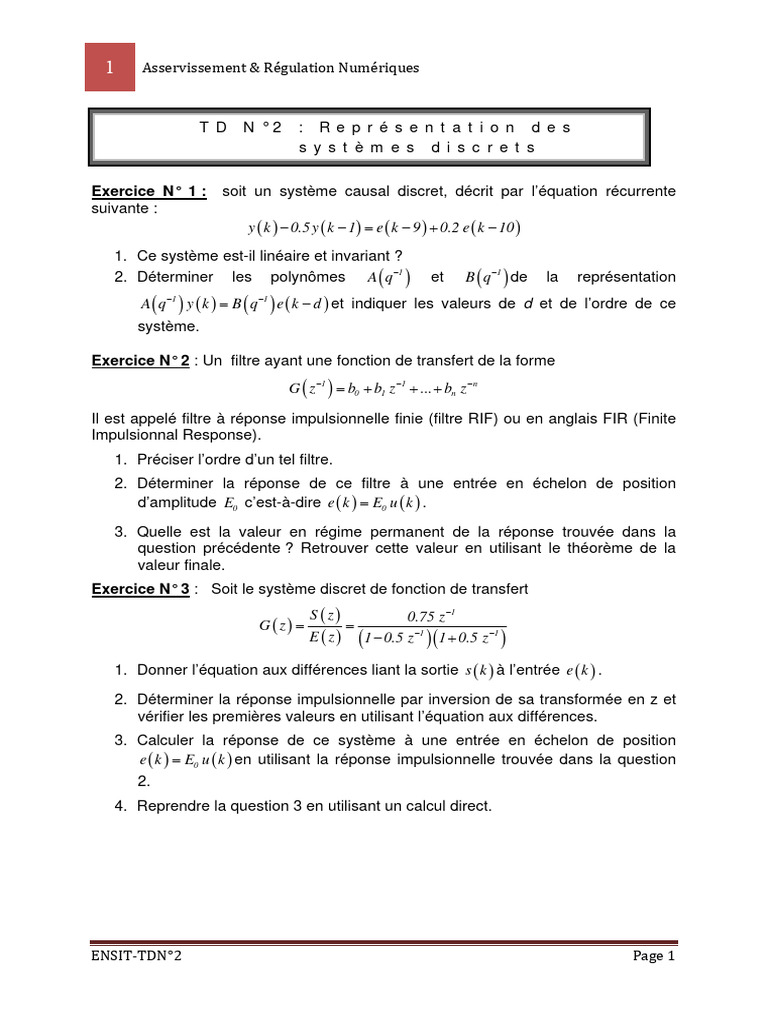 TD2 Arn | PDF