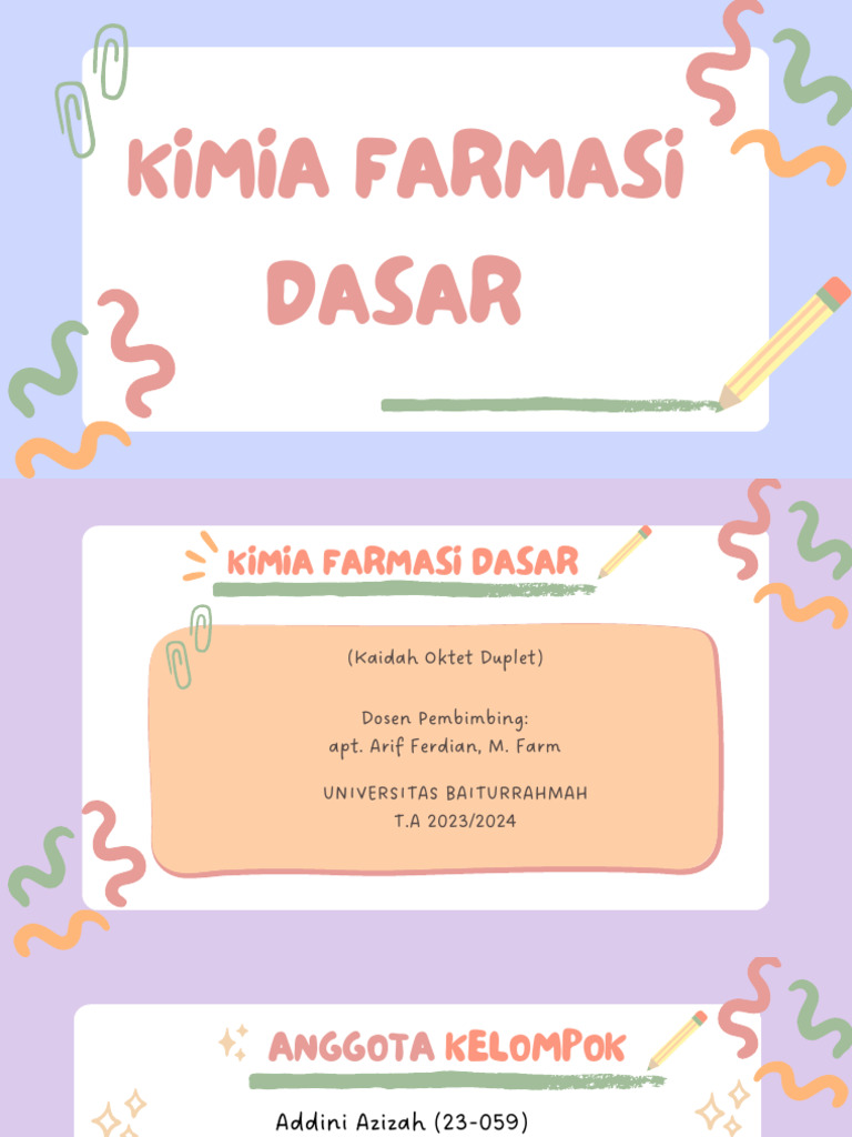 Kimia Farmasi Dasar | PDF | Metode & Bahan Ajar