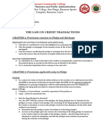 The Law On Credit Transactions: Poblacion Dist. 9, Brgy. San Diego, Burauen Sports Complex, Burauen, Leyte