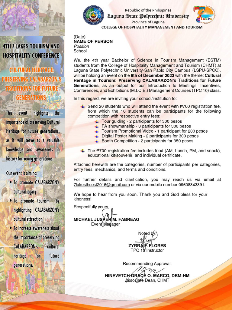 Invitation to Cultural Heritage Event | PDF