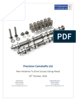 Precision Camshafts LTD: New Initiatives To Drive Success Going Ahead 20 October, 2016