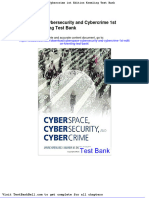 Cyberspace Cybersecurity and Cybercrime 1st Edition Kremling Test Bank Download