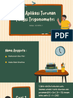 Soal Aplikasi Turunan Fungsi Trigonometri