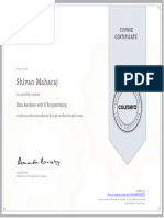 Certificate - Data Analysis With R Programming