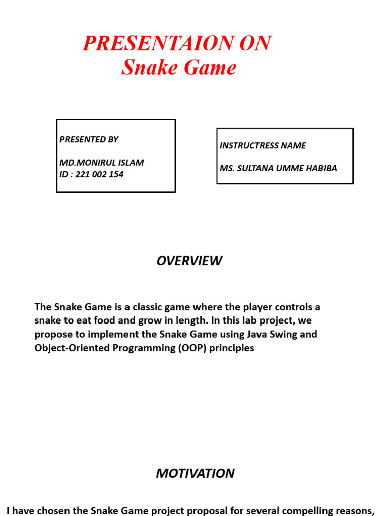 Java Snake, PDF, Computer Programming