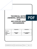 Technical Notes (General Specification) FOR Air Cooled Heat Exchangers