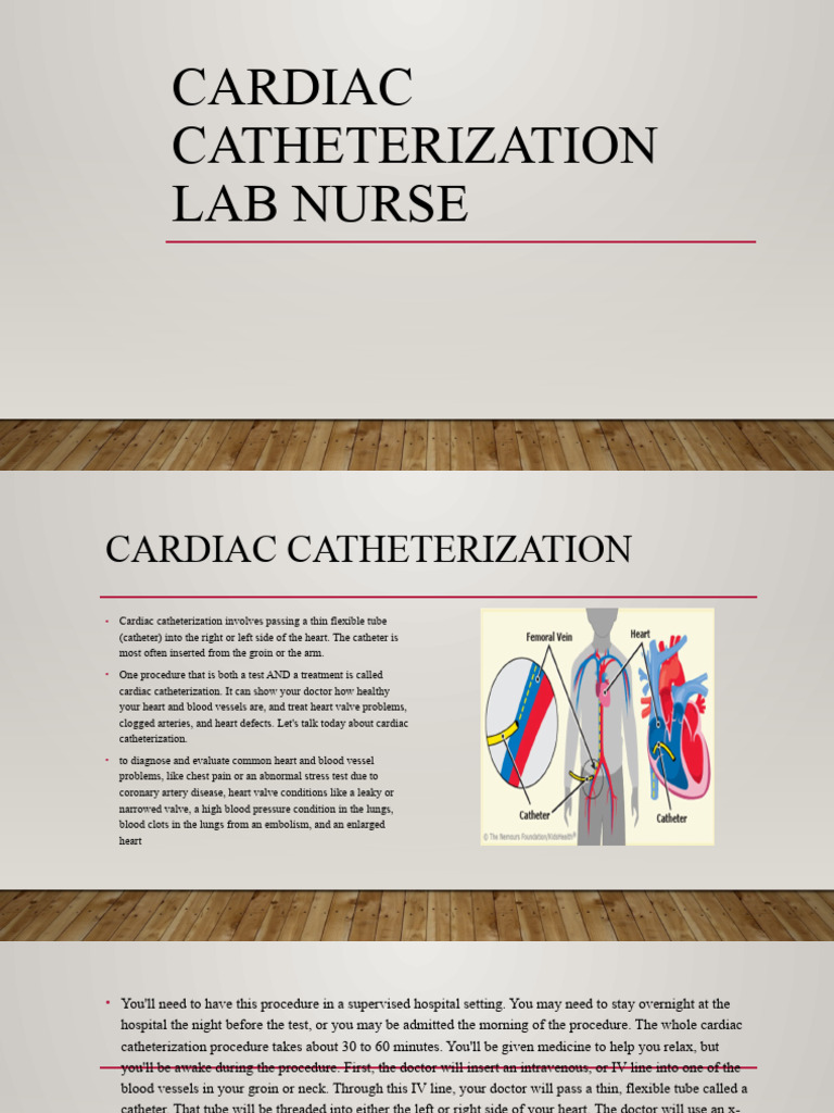 Cardiac Catheterization Lab Nurse PDF Percutaneous Coronary