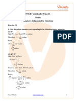 NCERT Solutions for Class 11 Maths Chapter 3 - Trigonometric Functions (Updated for 2023-24)