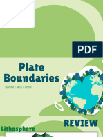 QUARTER 1 Week 3 Plate Boundaries and Processes