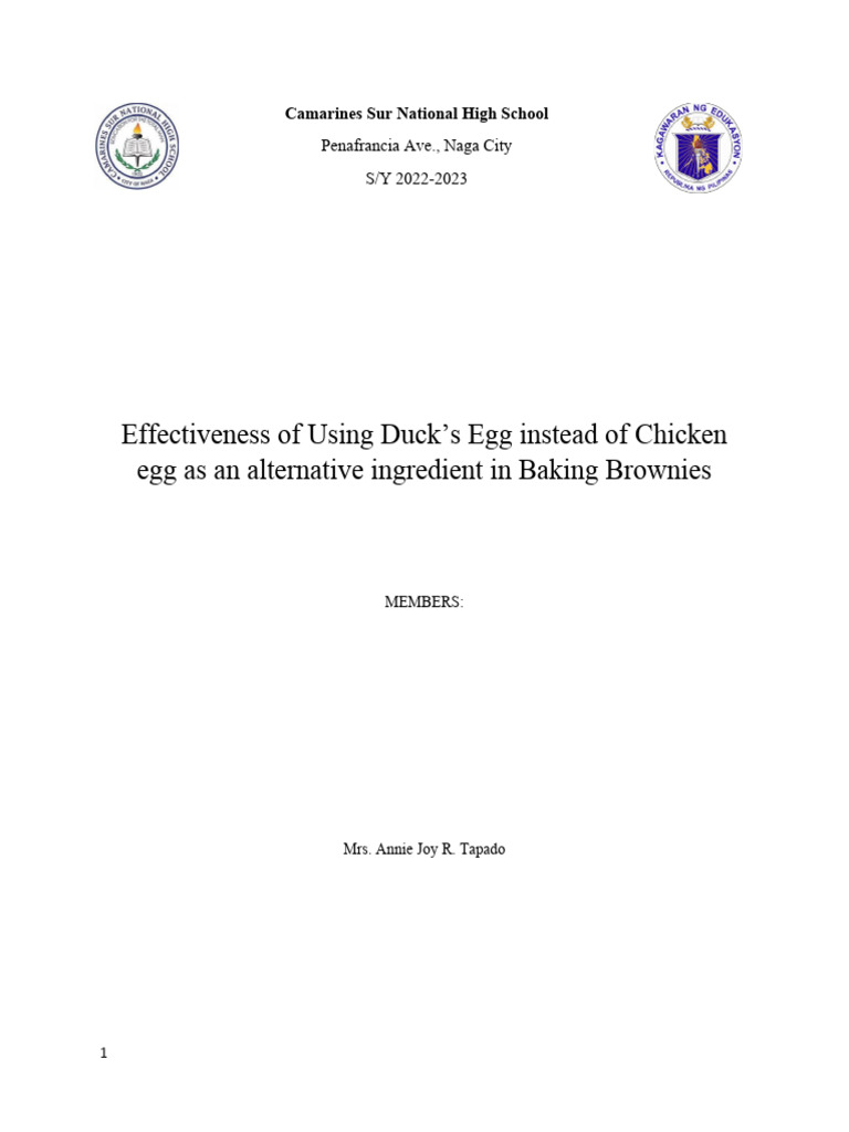 Chapter-I and II-Effectiveness-of-Duck-egg-as-an-alternative-ingredient ...