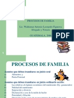 Presentacion Proceso Familia. Derecho Civil Guatemala