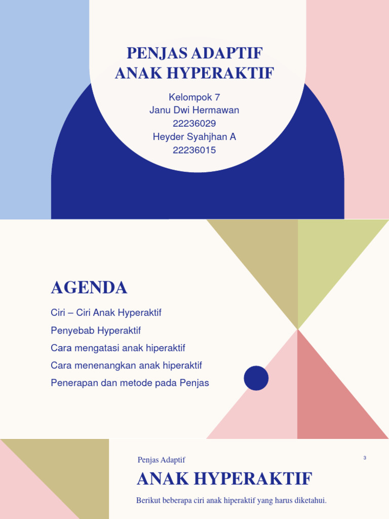 Kelompok 7 Penjas Adaptif Anak Hyperaktif | PDF | Pengembangan Diri