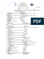 1ST QUARTER EXAM IN GENERAL BIOLOGY Semifinal