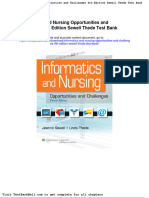 Informatics and Nursing Opportunities and Challenges 4th Edition Sewell Thede Test Bank Download