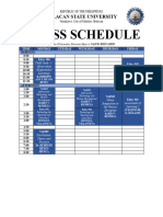 Class Schedule Bsed 2H