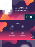 Anamnesis Neurologi: Linda Wati 1311421017