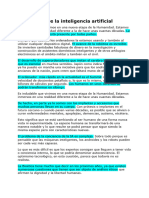 Artículo Sobre La Inteligencia Artificial