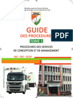 Guide de Procedure - Tome 1 - Procedures Des Services de Conception Et de Management