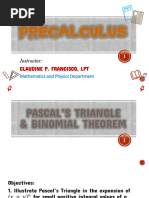 Chapter 4 Pascal Triangle and Binomial Theorem