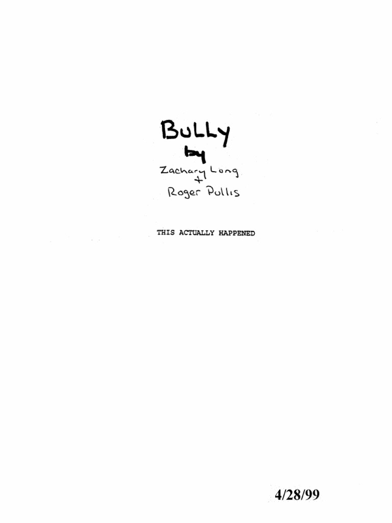 Bully Pdf