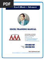 Excel Training Mannual