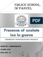 Chemistry Investigatory Project 11th