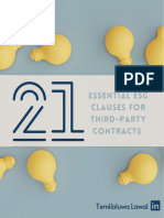 21 Essential ESG Clauses For Third-Party Contracts