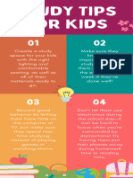 Orange Colorful Study Tips Infographic