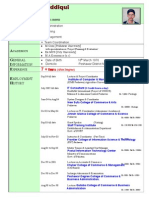 Arshad Zia Siddiqui CV